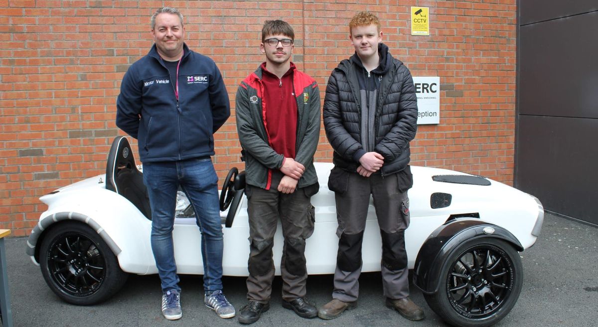 Level 2 Motor Vehicle Tutor Michael Warnock Gary O’Sullivan and Jordan Cunningham with 